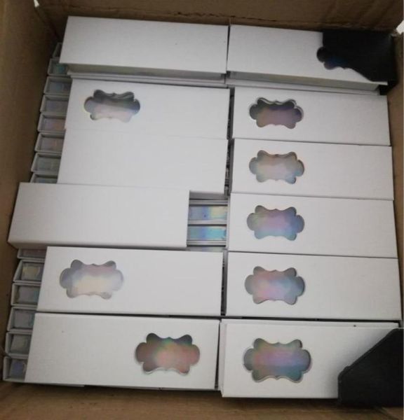 

whole 3d false eyelashes packaging box white cardboard lashes case window eyelash packaging box empty eyelash case custom make9124445