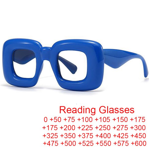 

reading glasses unique candy colors y2k oversized square reading glasses women men luxury brand eyeglasses anti blue light computer goggles
