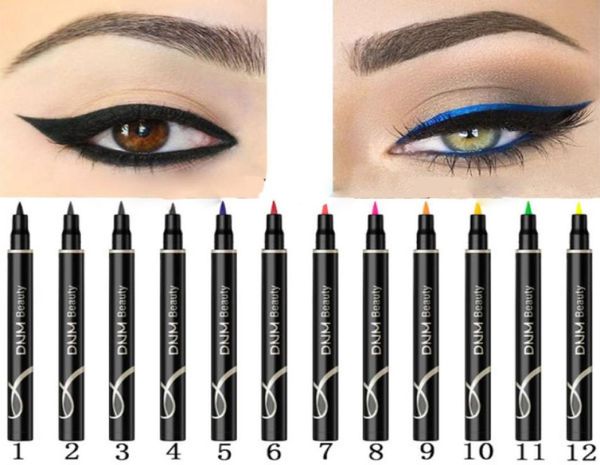 

dnm colorful matte liquid eyeliner pencil waterproof blue white eye liner cosmetic tools9113716