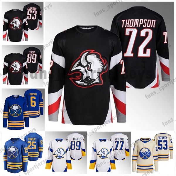 

buffalo 53 jeff skinner jersey alex tuch tage thompson victor olofsson devon levi rasmus dahlin owen power dylan cozens jack quinn jj peterk, Black;red
