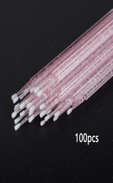 

makeup brushes 100pcbag crystal disposable microbrush eyelashes extension individual lash removing swab micro brush for eyelash t1454490
