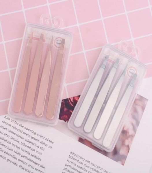 

eyebrow tweezer hairs slanted puller stainless steel eye brow clips eyelash extension tweezers eyebrow removal beauty tool8656896