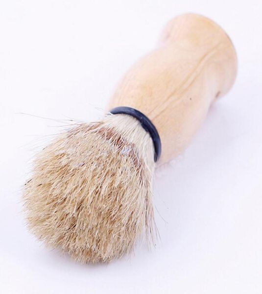 

whole2016 new arrivlal shaving brush perfect shave barber hard wood handle badger hair salon tool 2072531