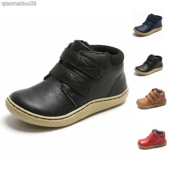 

sneakers dongle bao'er children's boots children's shoes children's leather boots thickened insulation z230815, Black;red