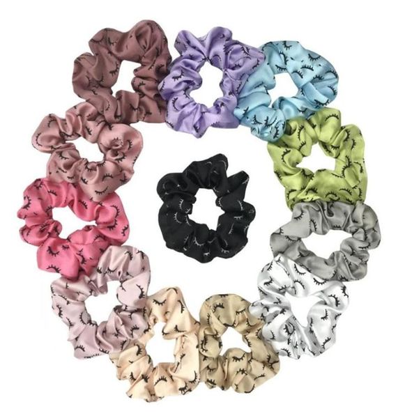 

50 pcs lot  colors pink eyelash hair scrunchies whole scrunchies stretchy girls ponytail holder elastic band headwear accessorie4796917