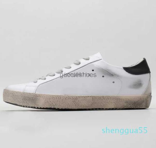 

2023causal shoes men women sneakers doold sports shoes golden fashionr white leather flat shoe, Black