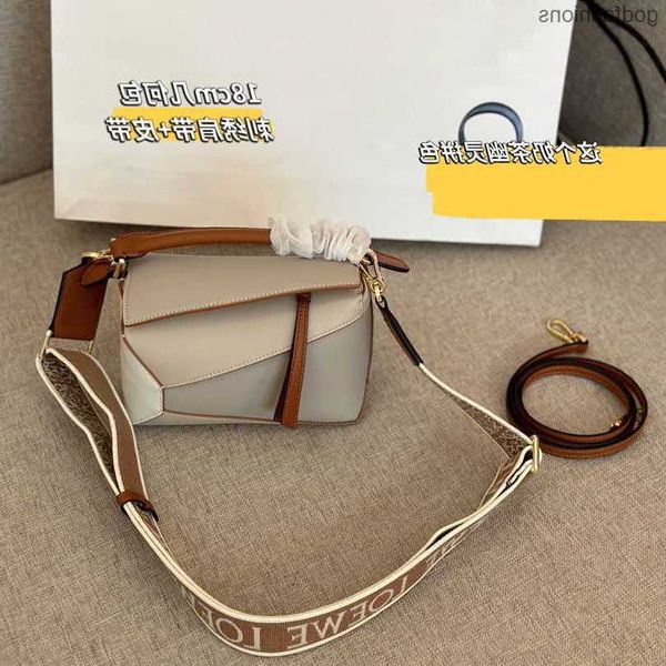 

designer puzzles bags ghost grey new embroidery shoulder strap geometric bag mini spliced diamond checker bag high beauty crossbody bag