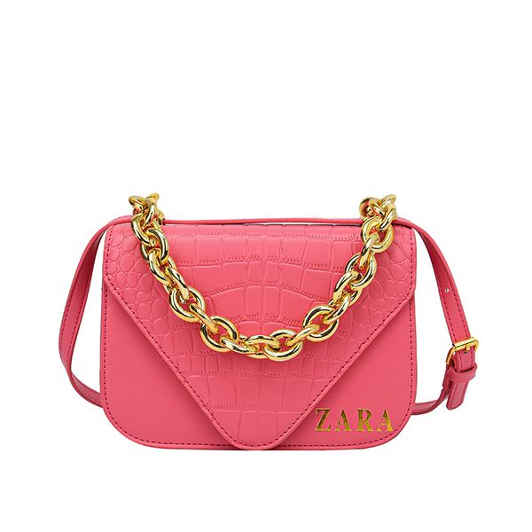 

designer's fashionable crocodile pattern shoulder bag with a high-end and versatile chain carrying crossbody bag