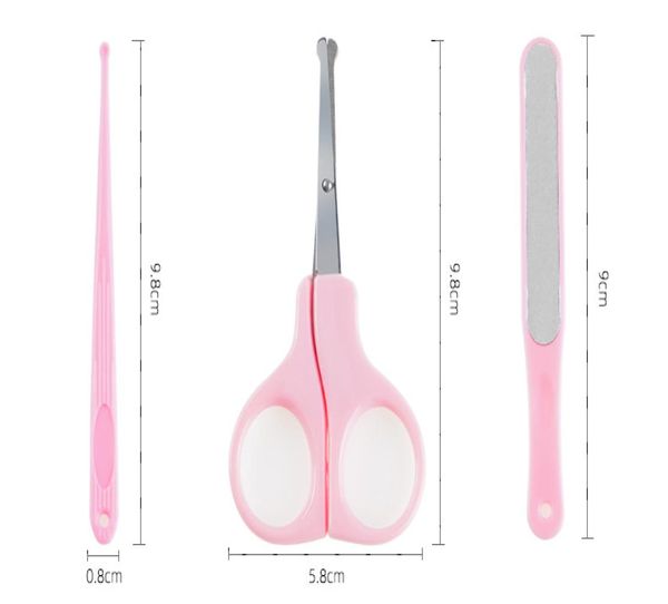 

newborn baby infant manicure set toddler nail clipper stainless steel nail clipper set 4 piece nail clippers for manicure trim nai5944704