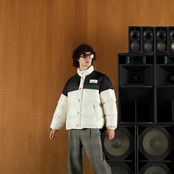 

mens designer luxurious down jacket puffer coats winter stylist coat parka hooded thick womens feather windproof outerwear cold protectionae, Black