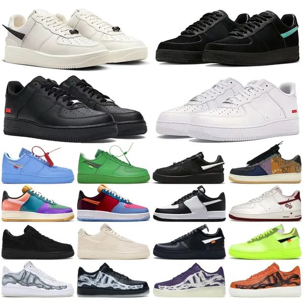 

designer one shoes men women 1 low white black phantom university blue fossil skeleton halloween mens trainers outdoor sports platform sneak