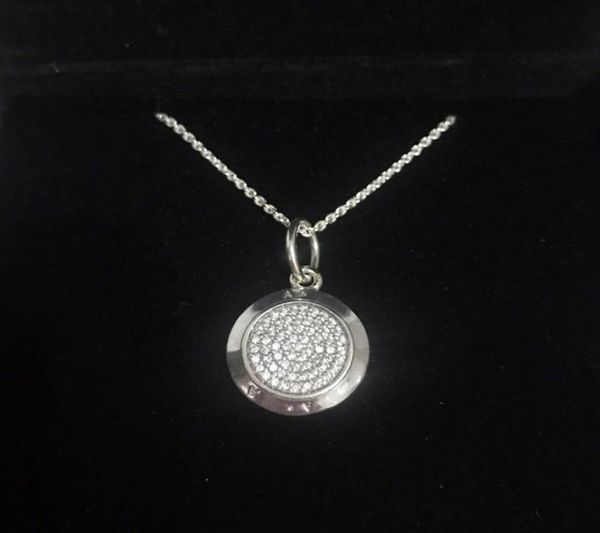 

classical design disc pendant necklace sets original box for p 925 sterling silver signature necklaces women mens gift jewel2296101