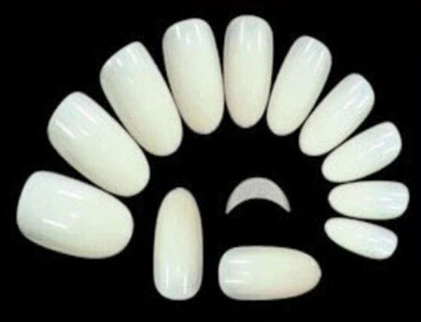 

wholemnnew arrivals salon diy natural acrylic nail tips full cover false stiletto nails500 pcs fake nail1154731, Red;gold