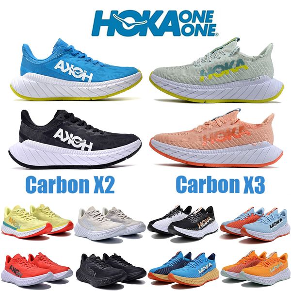 

new hoka one one hokas shoes carbon x2 x3 outdoor men women cushioning long distance runner shoes mens womens size 36-45