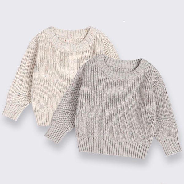 

pullover boys girls knit children winter clothes cotton oversized sweatersuit casual chunky cable baby sweater 230814, Blue