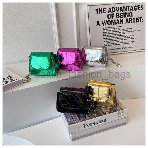 

cross body new mirror faced lingge silver small square bag mouth red bag one shoulder crossbody bag chain bag mini bag caitlin_fashion_bags