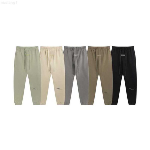 

fashion mens designer pants ess men women solid color pant trousers hip hop motion pants for male casual joggers size s-2xl, Black