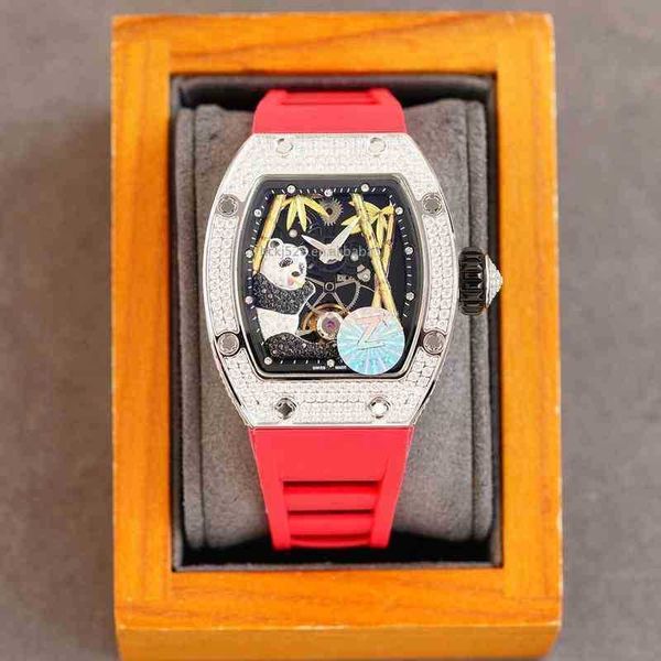 

multi-function superclone watches wristwatch designer luxury mens mechanics watches richa milles wristwatch rm026 lady diamond case visible
