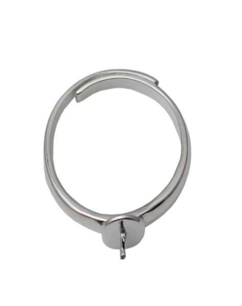 

beadsnice 925 sterling silver finger rings blanks adjustable rings findings for half drilled beads jewelry handmade id 347983615598, Slivery;crystal