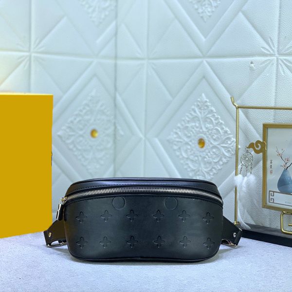 

mens leather waist pack designer large capacity portable shoulder bag high end temperament wallet card bag mobile phone bag #40298