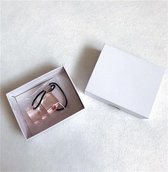 

week13 hair bobbles clear transparent square logo head rope hair rope8179890