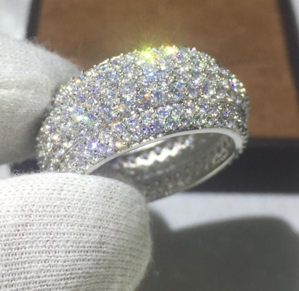 

victoria wieck women fashion 300pcs diamonique cz 925 sterling silver engagement wedding band ring for women jewelry gift7579389, Slivery;golden