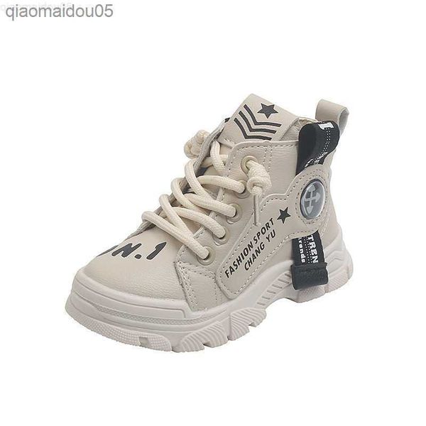 

sneakers cozulma children's autumn winter shoes 1-6 year old children's fashion boots girls boys' short boots soft leather sh, Black;red