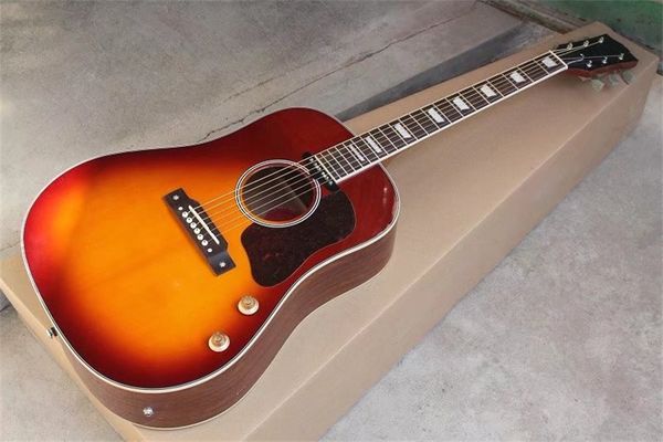 

solid spruce 41 inch j160e vs 70th anniversary john acoustic electric guitar with pickup sunburst rosewood fingerboard