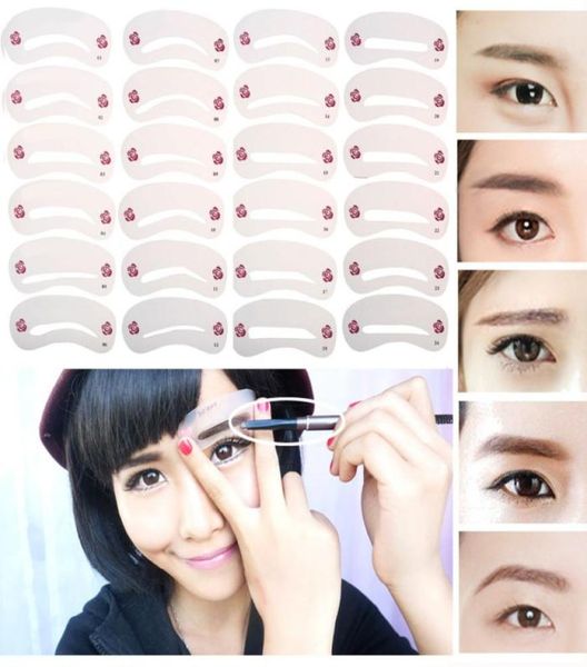 

72pcs mixed different styles eyebrow stencils eyebrow drawing guide card models template diy beauty shape make up tools5763947