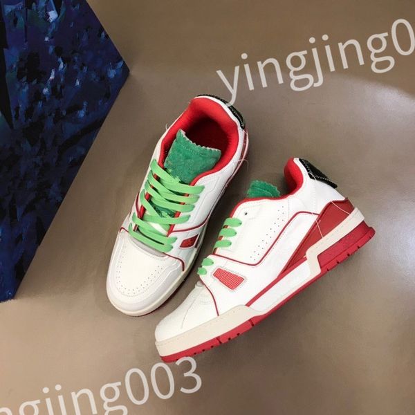 

2023 designer womens casual outdoor running shoes reflective sneakers vintage leather womens and men trainers fashion derma casual shoes rd1, Black