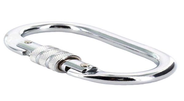 

carbon steel climbing carabiner screw lock hiking rope hook clip for 25kn safe and stable suitable for rock qylgtt4433000