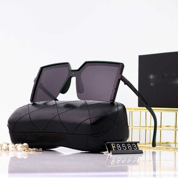 

fashion designer cool sunglasses new 2022 women's sunglasses large frame polarized street p trendybhi, Black