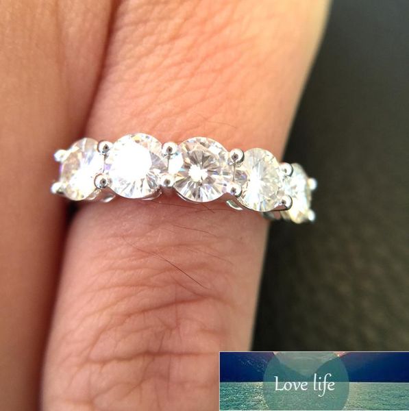 

white gold plated moissanite ring 15ctw f color engagement ring test positive moissanite band diamond wedding jewelry for bride f3964078, Silver