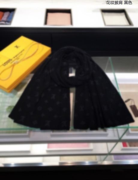 

2023 european and american new high-end open-cut women autumn/winter scarf cape scarfs shawls, Blue;gray