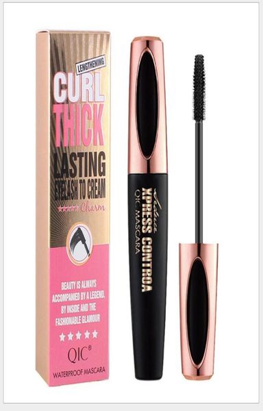 

drop qic 4d silk fiber lash mascara waterproof rimel mascara for eyelash extension black thick lengthening eye lashes brus5126577