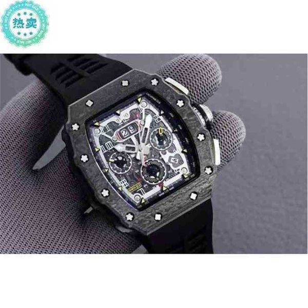 

watch designer luxury mens mechanical richa milles red devils carbon fiber black technology same rm65 swiss movement es brand wristwatch