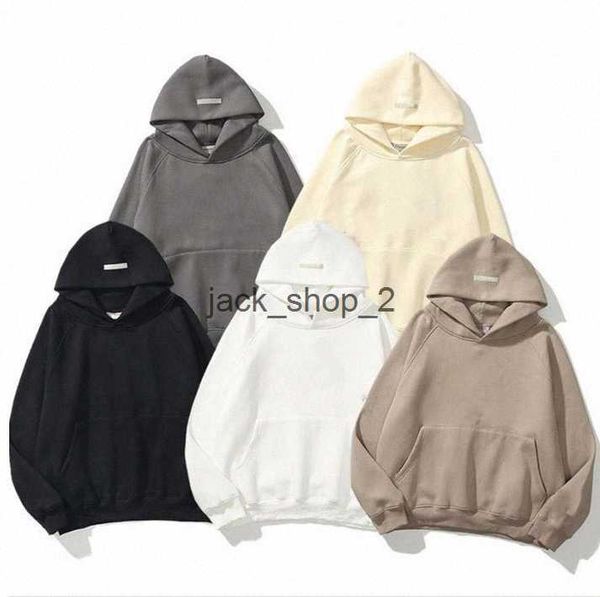 

designers hoodies men hoody essentail hoodie pullover sweatshirts loose long sleeve hooded mens clothing cotton essentialhoodie streetwear, Black