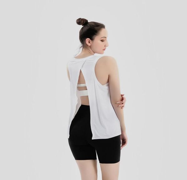 

women yoga vest tshirt hollow back sports fitness tank yoga running gym jogging vest 2818289