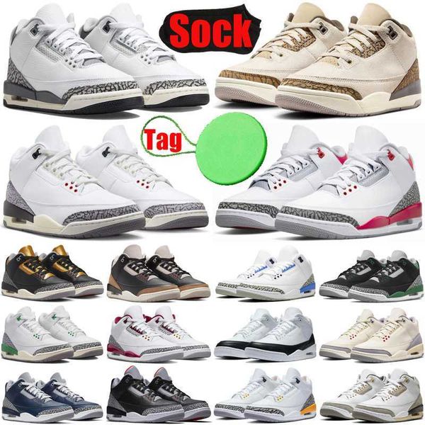 

3 jumpman 3s basketball shoes for mens womens hide n sneak wizards white cement reimagined palomino black cats racer blue men trainers dunks
