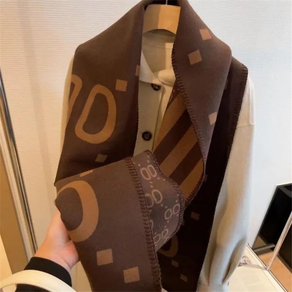 

2023 New Arrived Brand Men Scarf Cashmere Winter Scarves Long Size Male Warmer Women's Printing VG Letter Wool X31R