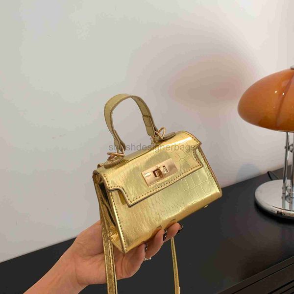 

lacquer leather shiny stone pattern portable small square bag 2023 new single crossbody mouth red envelope commuting versatile bagstylishdes