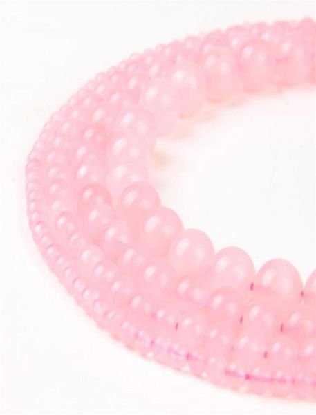 

round natural rose quartz stone beads gemstone energy stone loose beads for women bracelet diy jewelry making 1 strand 410mm7249135613090, Black