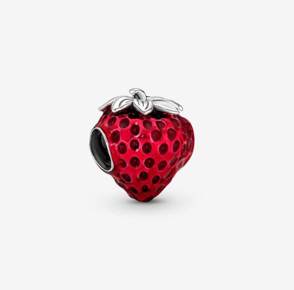 

100 925 sterling silver seeded strawberry fruit charms fit original european charm bracelet fashion women wedding engagement jewe7028892, Bronze;silver