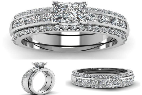 

wedding engagement crystal rhinestone rings 4a zircon fashion womens ring 925 silver plated rings ladies band rings j6886140
