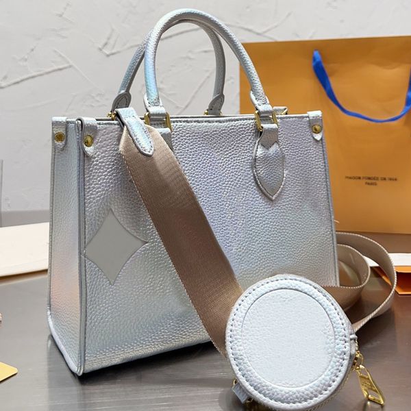 

luxury shoulder bag women shopping handbags large capacity tote bags classic embossed letter metal hardware removable coin purse shoulder st