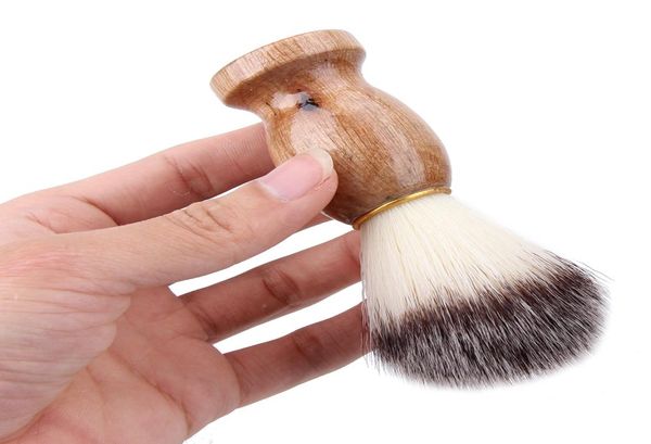 

badger hair men039s shaving beard brush salon men facial beard cleaning appliance shave tool razor brush with wood handle for m6232521