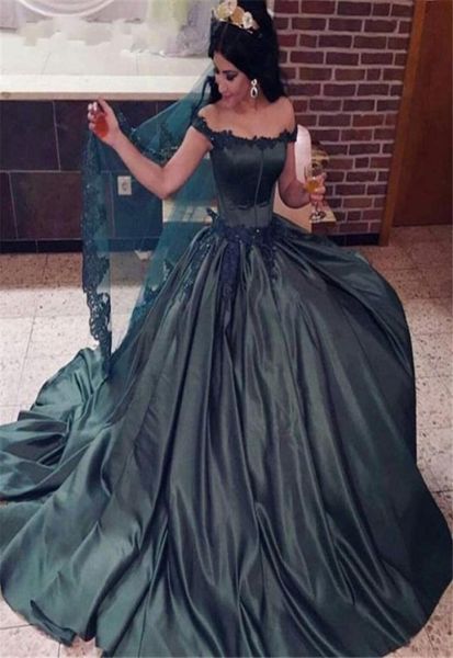 

off shoulder evening dresses elegant ball gown beads applique floor length taffeta evening gowns custom made8922346, Black;red