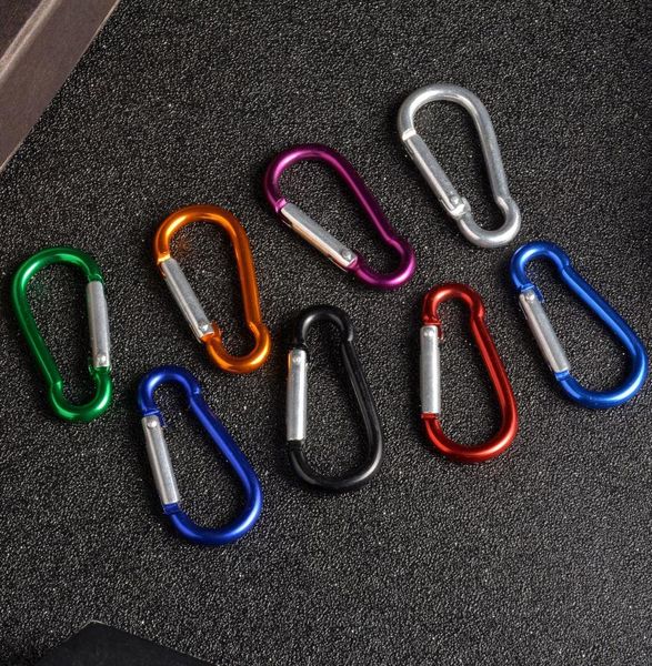 

carabiner ring keyrings key chain outdoor sports camp snap clip hook keychains hiking aluminum metal stainless steel hiking campin5902201