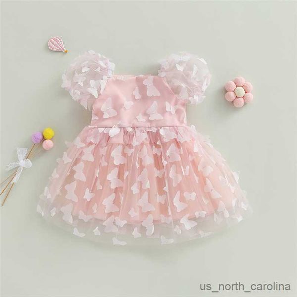 

girl's dresses 1-6y baby girls dress flower/butterfly a-line dresses for children girls birthday wedding party summer r230815, Red;yellow