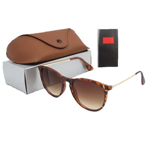

1 piece fashion sunglasses toswrdpar glasses sunglasses designer men's ladies brown case black metal frame dark 50mm lens, White;black
